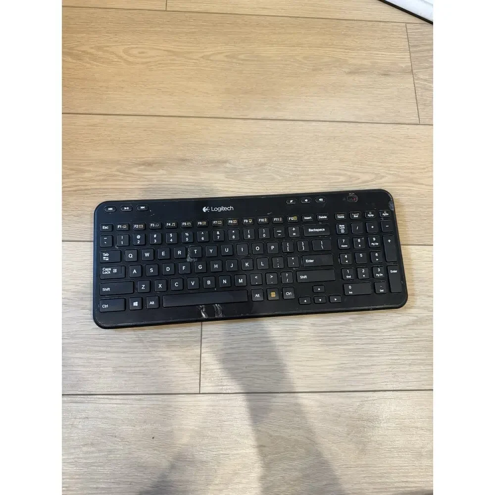 Logitech K360 Wireless Keyboard (Glossy Black) - No Unified Dongle Included -